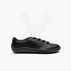 Kids'' Vivobarefoot Addis School Juniors Shoes Black | IE380WH