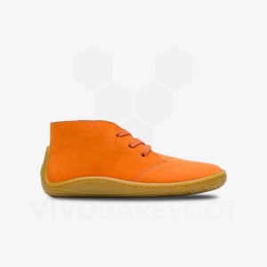 Kids'' Vivobarefoot Gobi Addis Juniors Shoes Orange | IE432WH