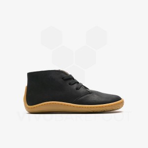 Kids'' Vivobarefoot Gobi Addis Shoes Obsidian | IE425DO