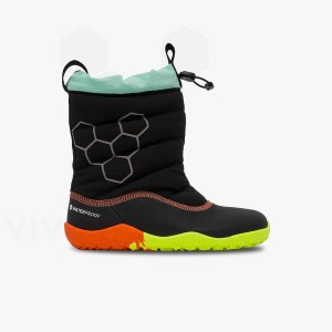 Kids'' Vivobarefoot Lumi FG Shoes Obsidian | IE399DO