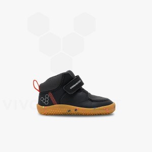 Kids'' Vivobarefoot Primus Ludo Hi Toddlers Shoes Obsidian | IE406WH