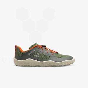 Kids'' Vivobarefoot Primus Trail II FG Juniors Shoes Green | IE414OB