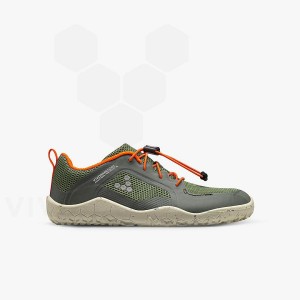 Kids'' Vivobarefoot Primus Trail II FG Shoes Green | IE416MM