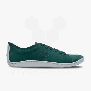 Men's Vivobarefoot Addis Lifestyle Shoes Green | IE128OB