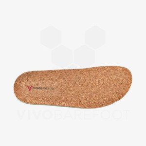 Men's Vivobarefoot Cork Insoles Brown | IE151RX