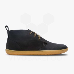 Men's Vivobarefoot Gobi III Lifestyle Shoes Black | IE121VJ