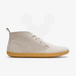 Men's Vivobarefoot Gobi III Suede Lifestyle Shoes Beige | IE141BA