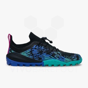 Men's Vivobarefoot Hydra Esc Trail Running Shoes Blue / Black | IE081JE