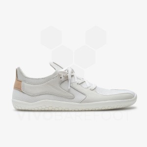 Men's Vivobarefoot Primus Asana Lifestyle Shoes White | IE132KW