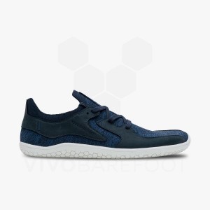 Men's Vivobarefoot Primus Asana Lifestyle Shoes Navy | IE133JE