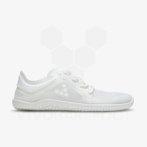 Men's Vivobarefoot Primus Lite III Road Running Shoes White | IE047RX