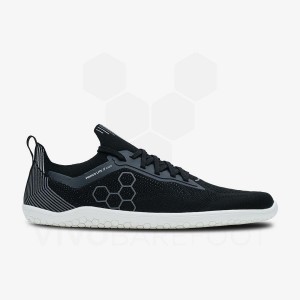 Men's Vivobarefoot Primus Lite Knit Road Running Shoes Obsidian | IE050OB