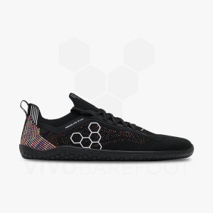 Men's Vivobarefoot Primus Lite Knit Road Running Shoes Obsidian | IE057HT