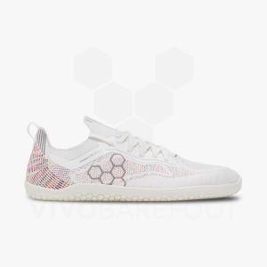 Men's Vivobarefoot Primus Lite Knit Training Shoes White | IE099RX