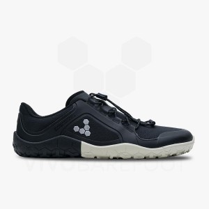 Men's Vivobarefoot Primus Trail III All Weather FG Training Shoes Obsidian | IE116AS