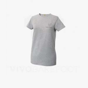 Men's Vivobarefoot Rapanui Sport T Shirts Grey | IE167BA