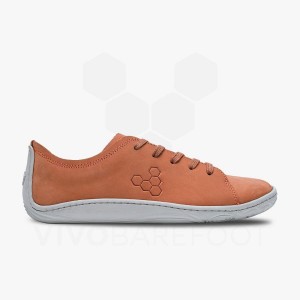 Women's Vivobarefoot Addis Lifestyle Shoes Orange | IE302WH