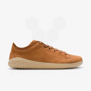 Women's Vivobarefoot Geo Court III Lifestyle Shoes Brown | IE292GY