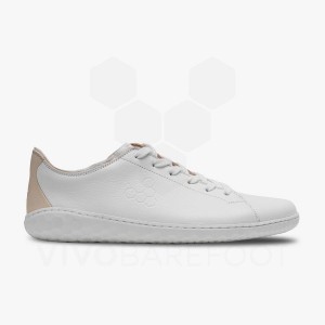 Women's Vivobarefoot Geo Court III Lifestyle Shoes White / Pink | IE294EI