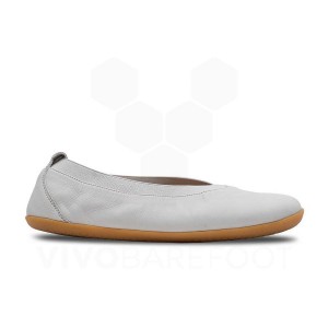 Women's Vivobarefoot Opanka Ballerina Lifestyle Shoes White | IE318GY