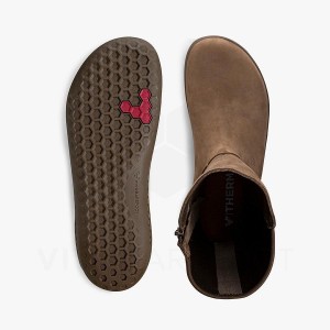 Women's Vivobarefoot Ryder II Lifestyle Shoes Coffee | IE324AS