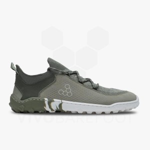 Women's Vivobarefoot Tracker Decon Low FG2 Mens Hiking Shoes Olive | IE206OB